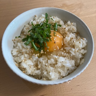 大葉香る♪卵かけご飯